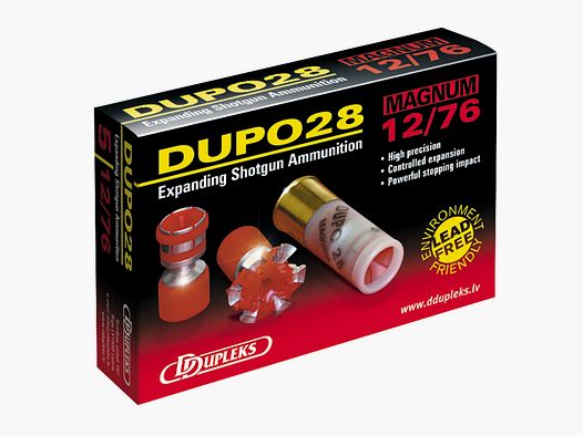 DDupleks 01-01232 Schrotpatrone Dupo 28 12/76 28g 01-01232