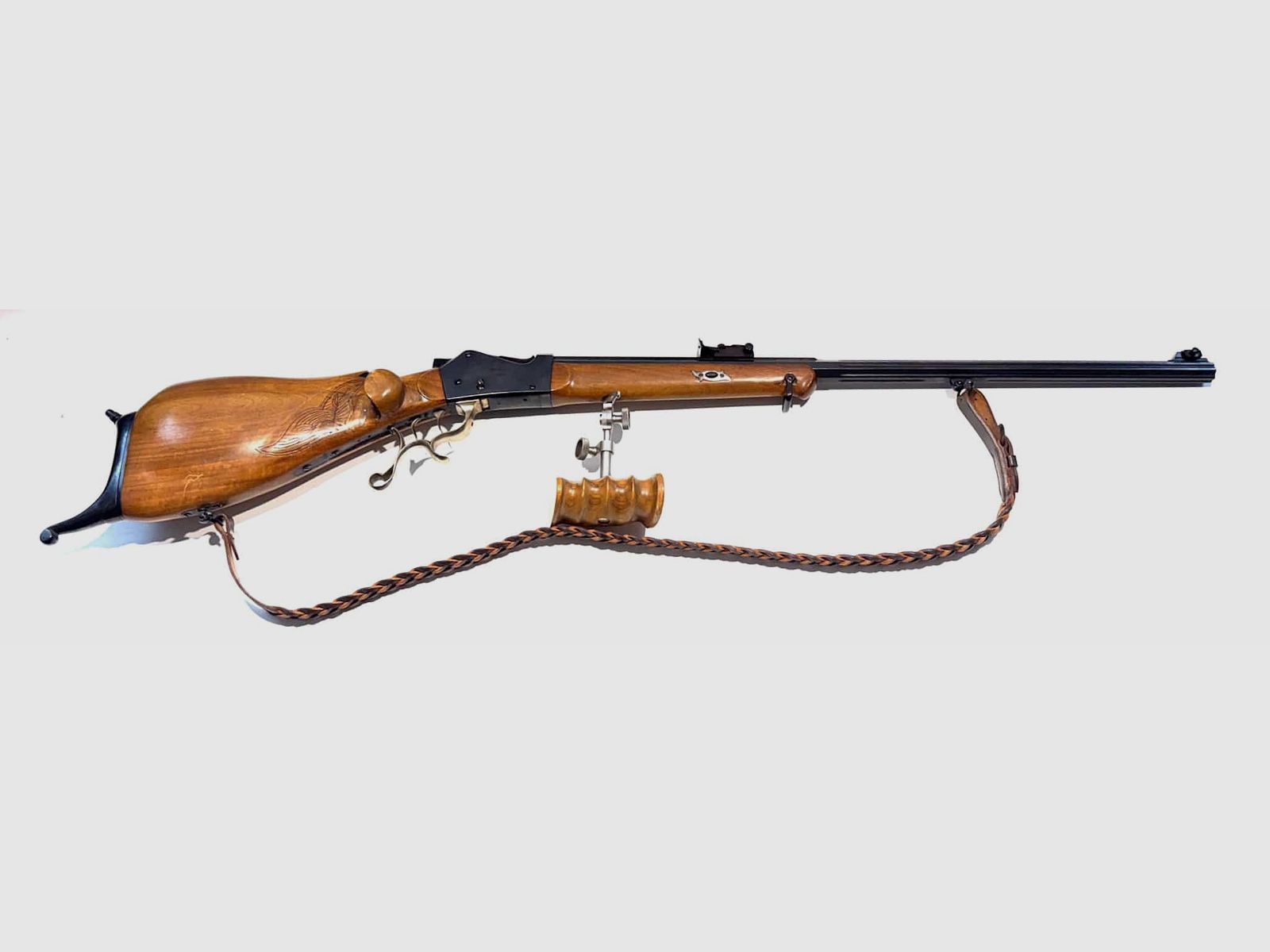 Fallblockbüchse „H.Sommerhalder Aarau“ mit Kanneliertem Lauf – .22lr. Occasion, Bild 1 von 2