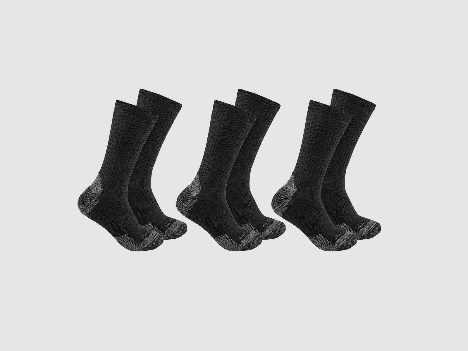 Carhartt Crew Socks 3-Pack Men Black M