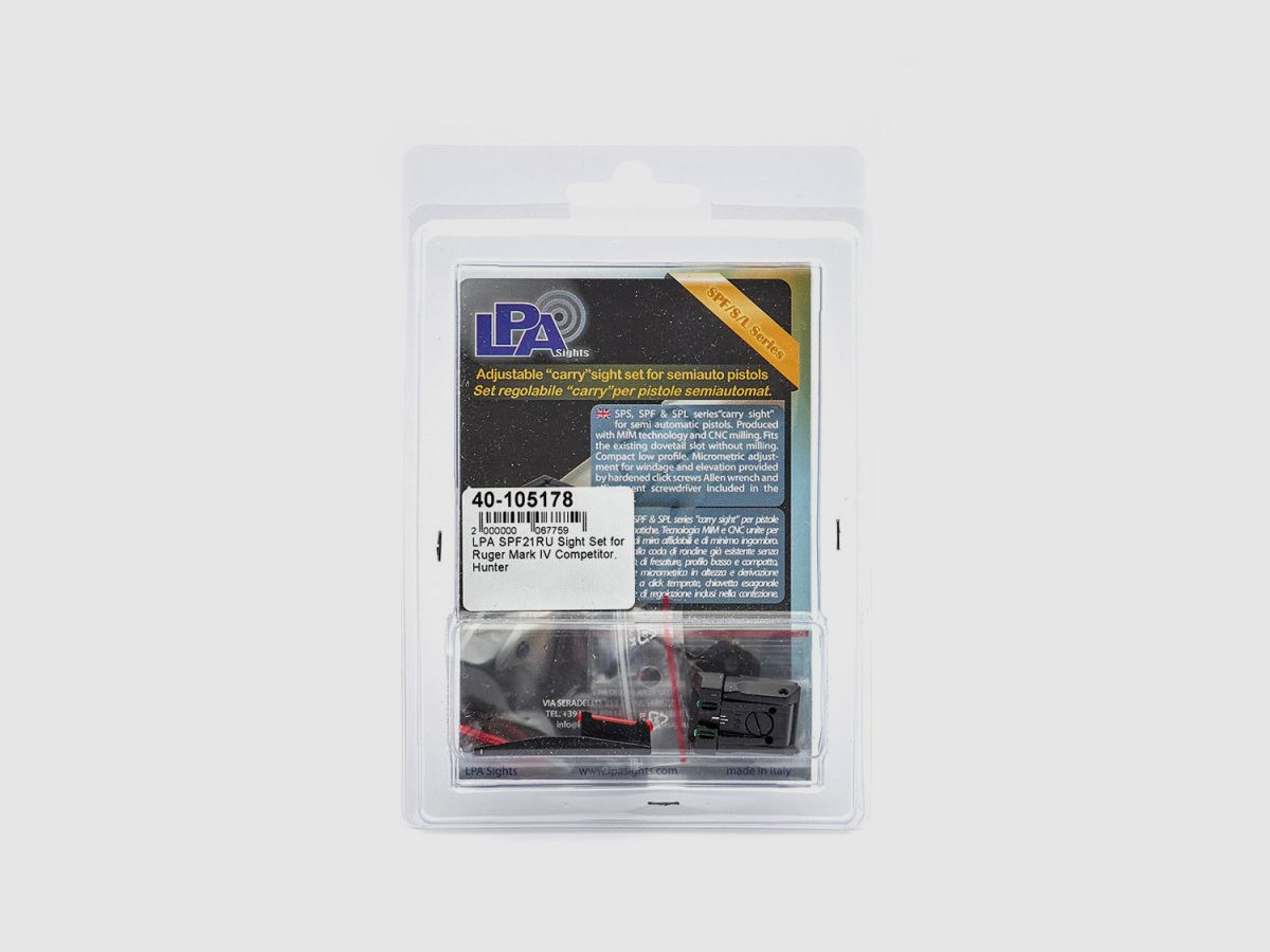LPA SPF21RU Visier Set für Ruger Mark IV Competitor, Hunter, Bild 2 von 3