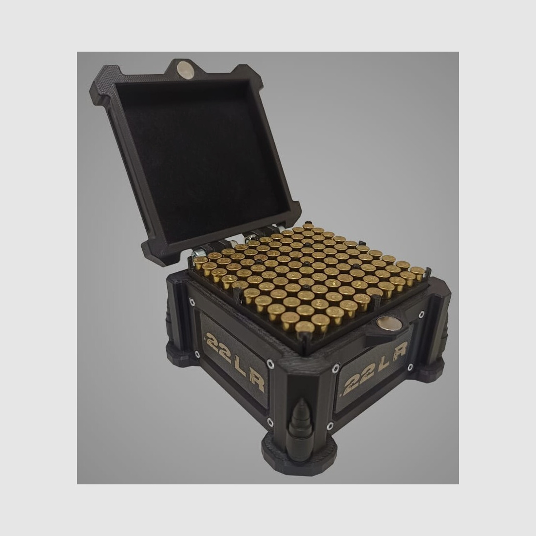 3D-Printed Precision Ammo Box, Cartridge Box, AmmoBox .22LR / .22LFB