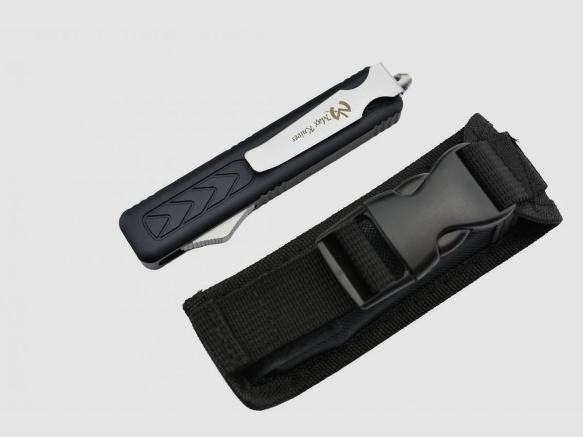 Max Knives MK08DT Couteau automatique OTF noir avec lame en poignard, image 10 sur 12