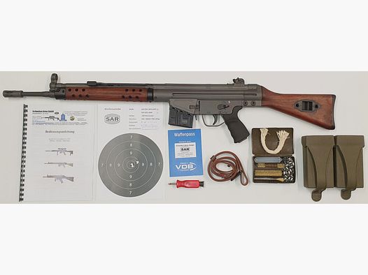 Fusil semi-automatique Schwaben Arms GmbH SAR M41 SPORTMATCH MF3 G3KT calibre 308win. - FABRIQUÉ EN ALLEMAGNE - similaire à HK41/G3