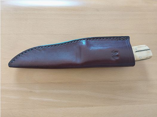 Handgefertigtes Jagdmesser, Stahl CPM 420V, Griffmaterial aus Mammutelfenbein
