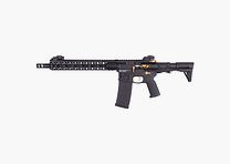 GP R15 FREYA HEXAGON Skeleton 12,5" PDW gen.2 M-LOK Schwarz/Gold S-AEG Frei ab 18 Jahren -F- | Delta Armory