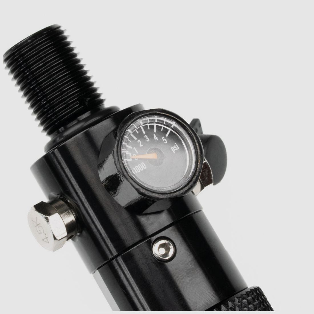 0,2 LITER Flasche inkl. 850 or 1100 PSI On/Off Slide Valve Air Tank Regulator | 3000 PSI | Umarex T4E | FSC | FSC XP | Valken | Pistelle X-68