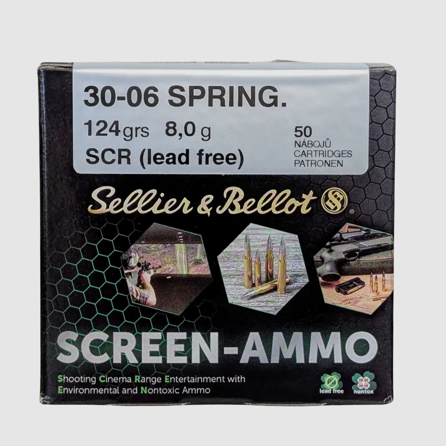S&B .30-06 Spring Screen-Ammo SCR Zinc 124 gr 50 coups