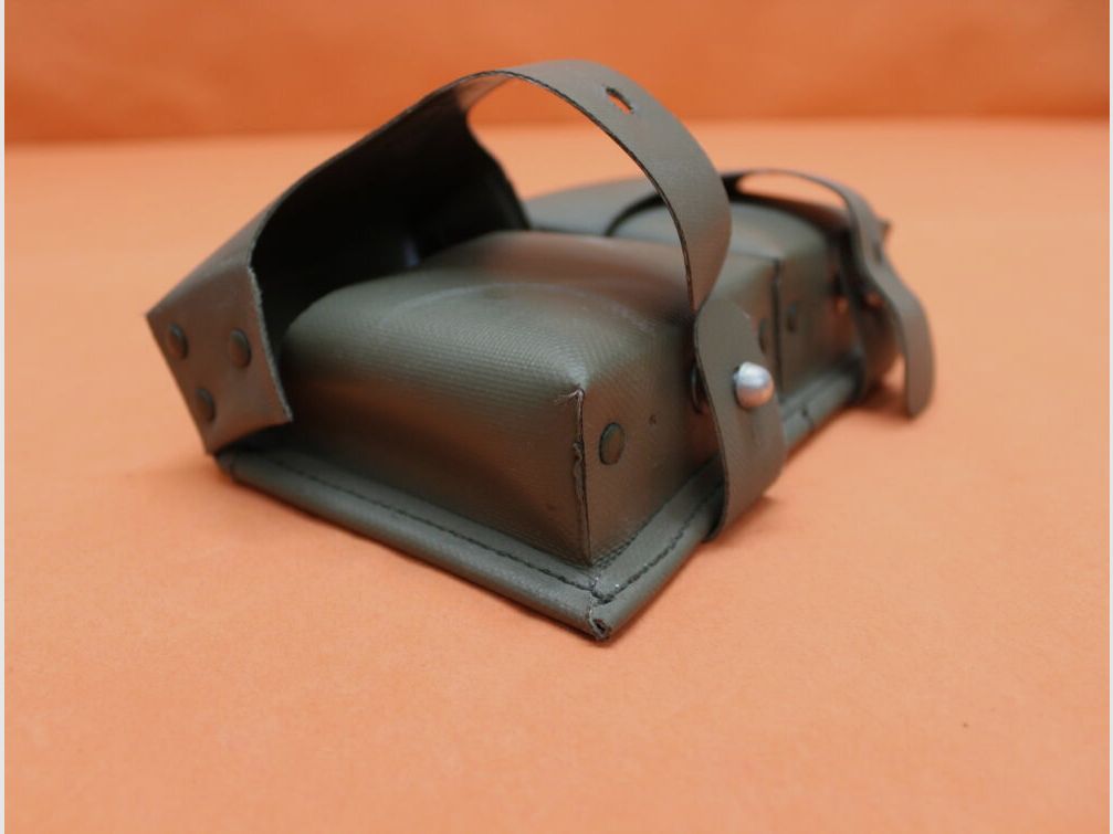 BUND SURPLUS Heckler&Koch HK G3 : Pochette de chargeur POLICE ? PSG-1 ? Matériau composite olive pour 2 chargeurs 10 coups RARITÉ !