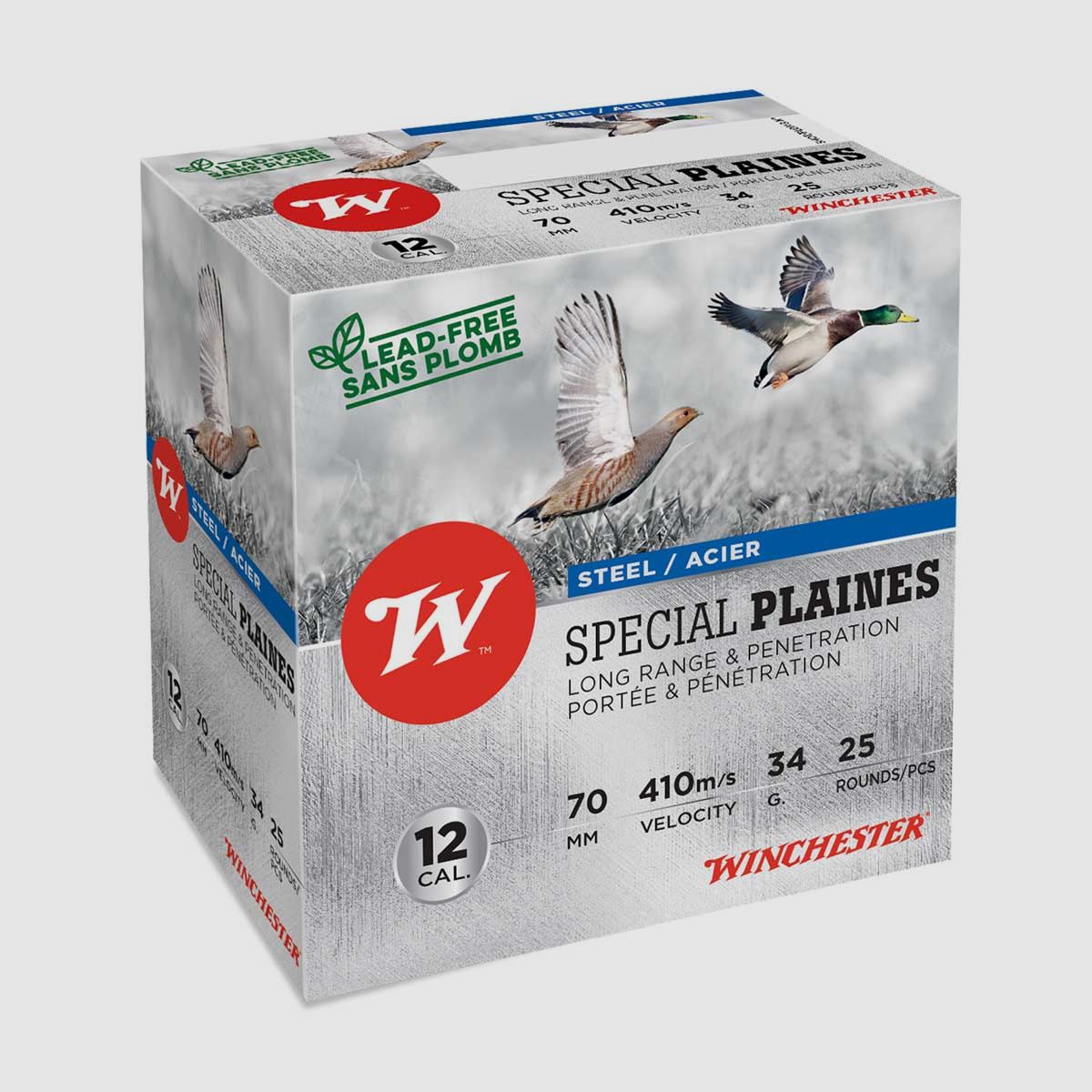 Winchester 12/70 Acier Special Plaines 3,3mm - 34g