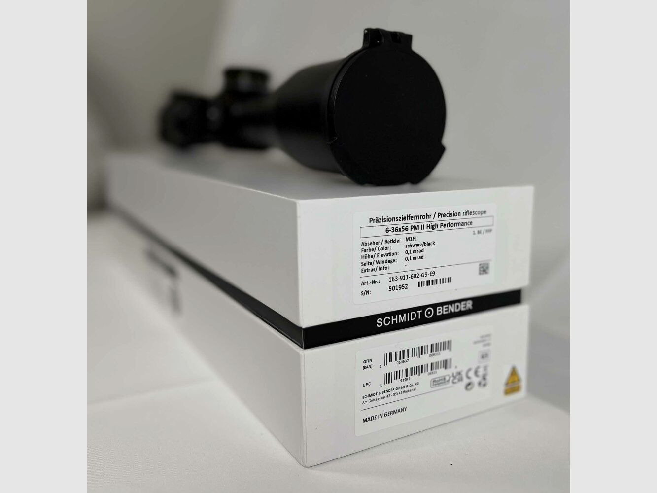 Schmidt & Bender Schmdt & Bender 6-36x56 PM II Alta Performance LPI M1FL 1cm cw DT27 MTC LT / ST ZC CT