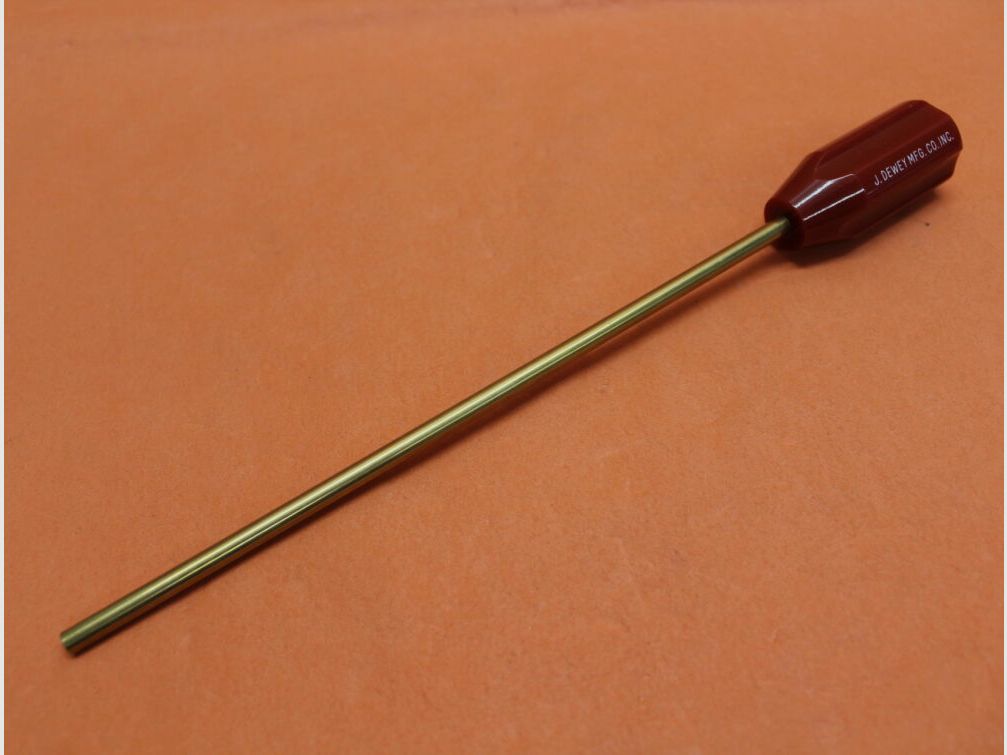 Dewey Dewey Putzstock (CHR) L=24cm (Gewinde 8-32) Messing (für Patronenlager)