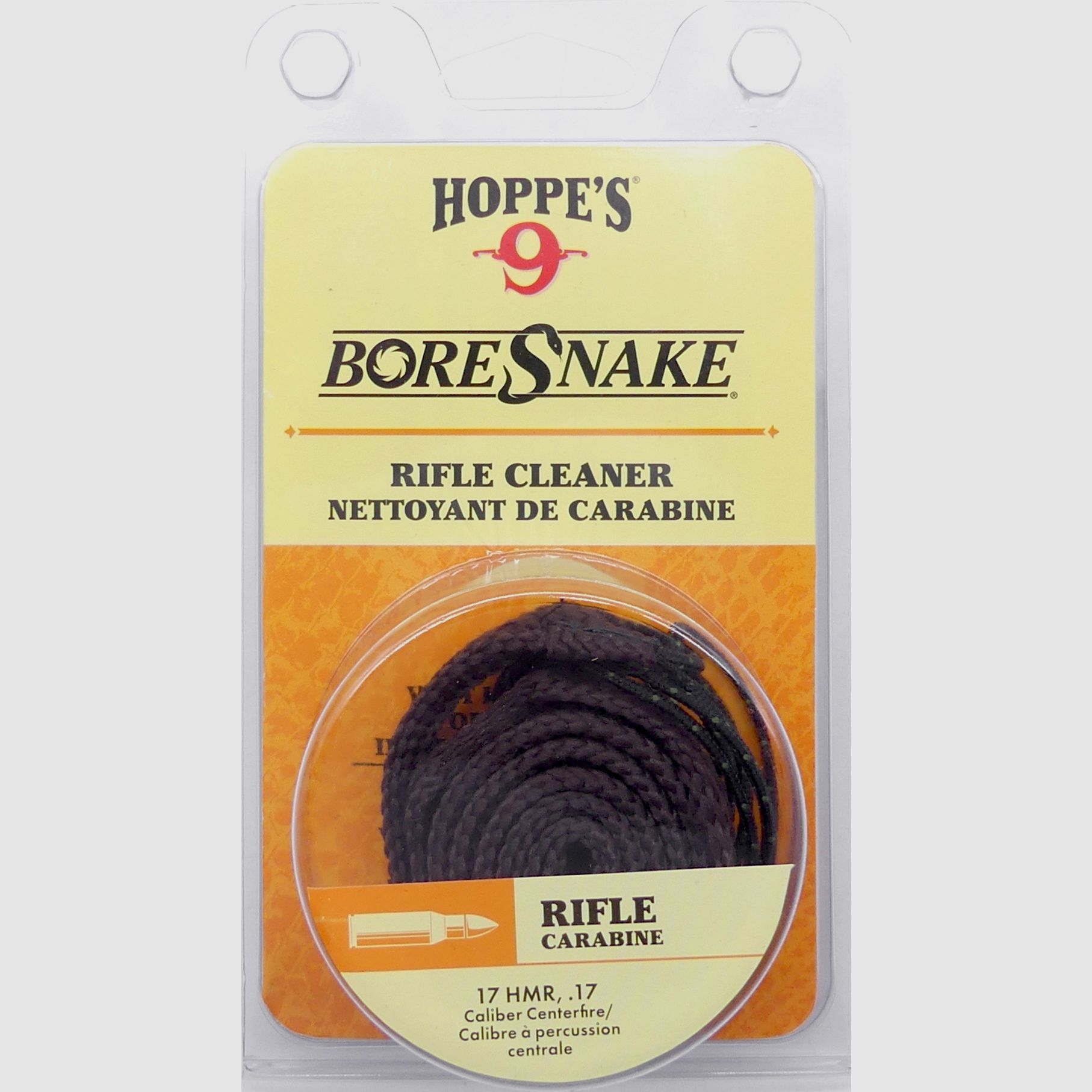 Hoppes BoreSnake gun cleaner barrel cleaner 4.5mm caliber 17 HMR .17