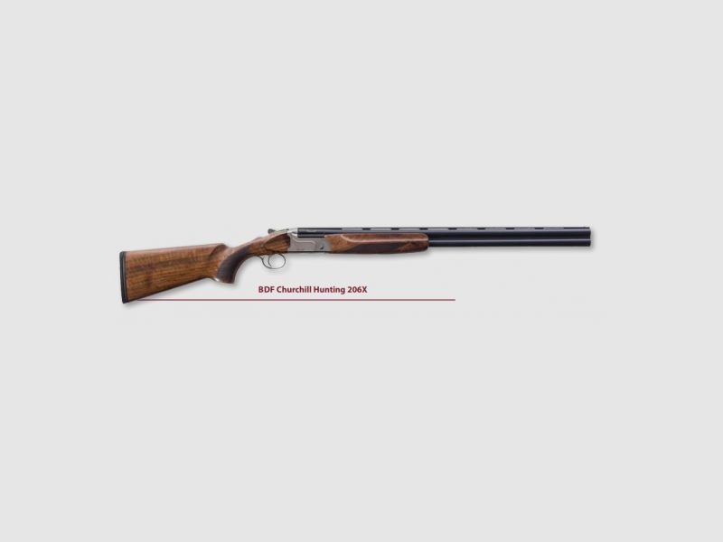 Fusil de chasse AKKAR Bockdoppelflinte Churchill Hunting 206X, argent, 12/76, droit