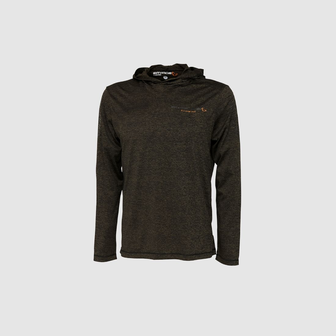 Fighter Stretch Hoodie M Burnt Olive Melange