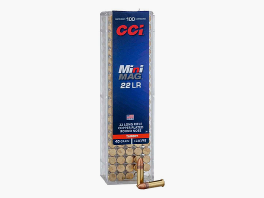 CCI .22 lr Mini Mag 36gr HP 100 pcs