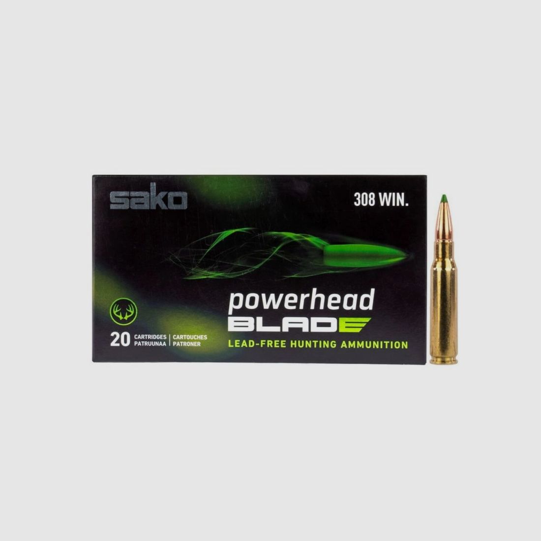 Sako .308 Win 10,5 g/165 gr Powerhead Blade bleifrei, 20 Stk.