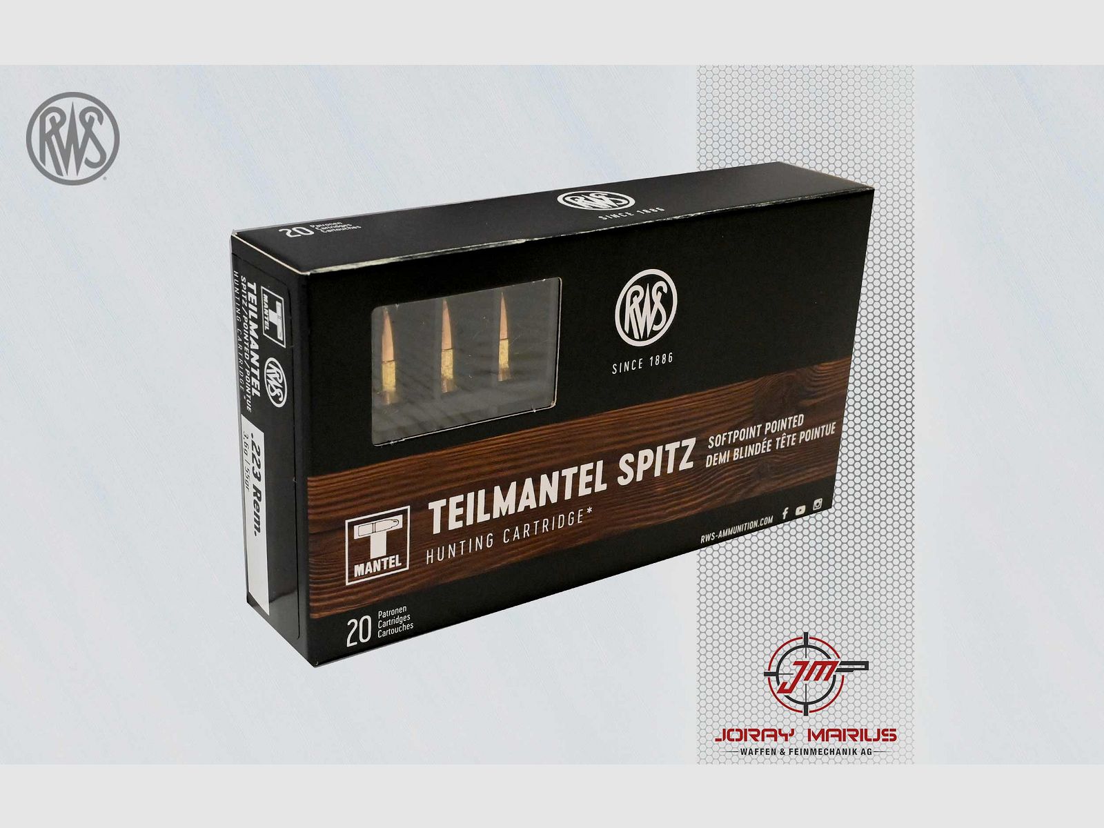 .223 Rem RWS TS 3.6g 55gr