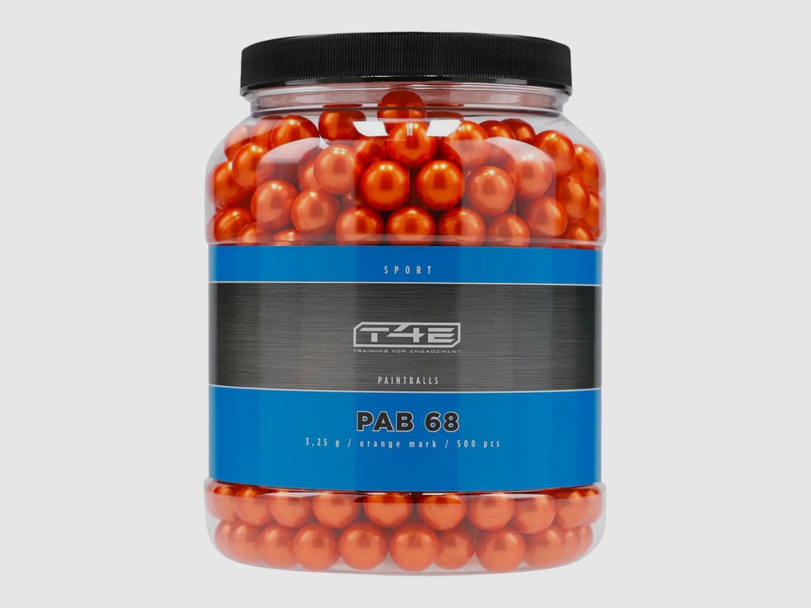 T4E Sport PAB 68 Farbkugeln 500 Schuss Orange Kaliber .68 #wenige Platzer in OVP