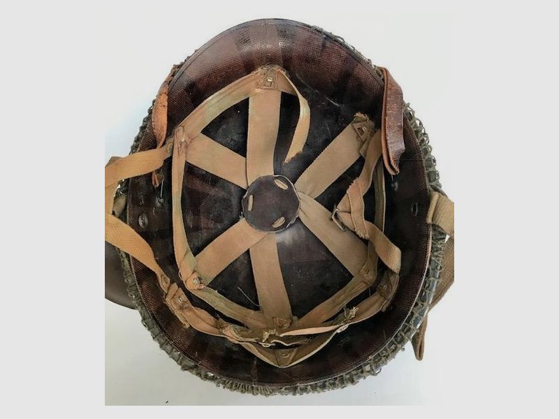 Original steel helmet US M1 Infantry Regiment from WW2