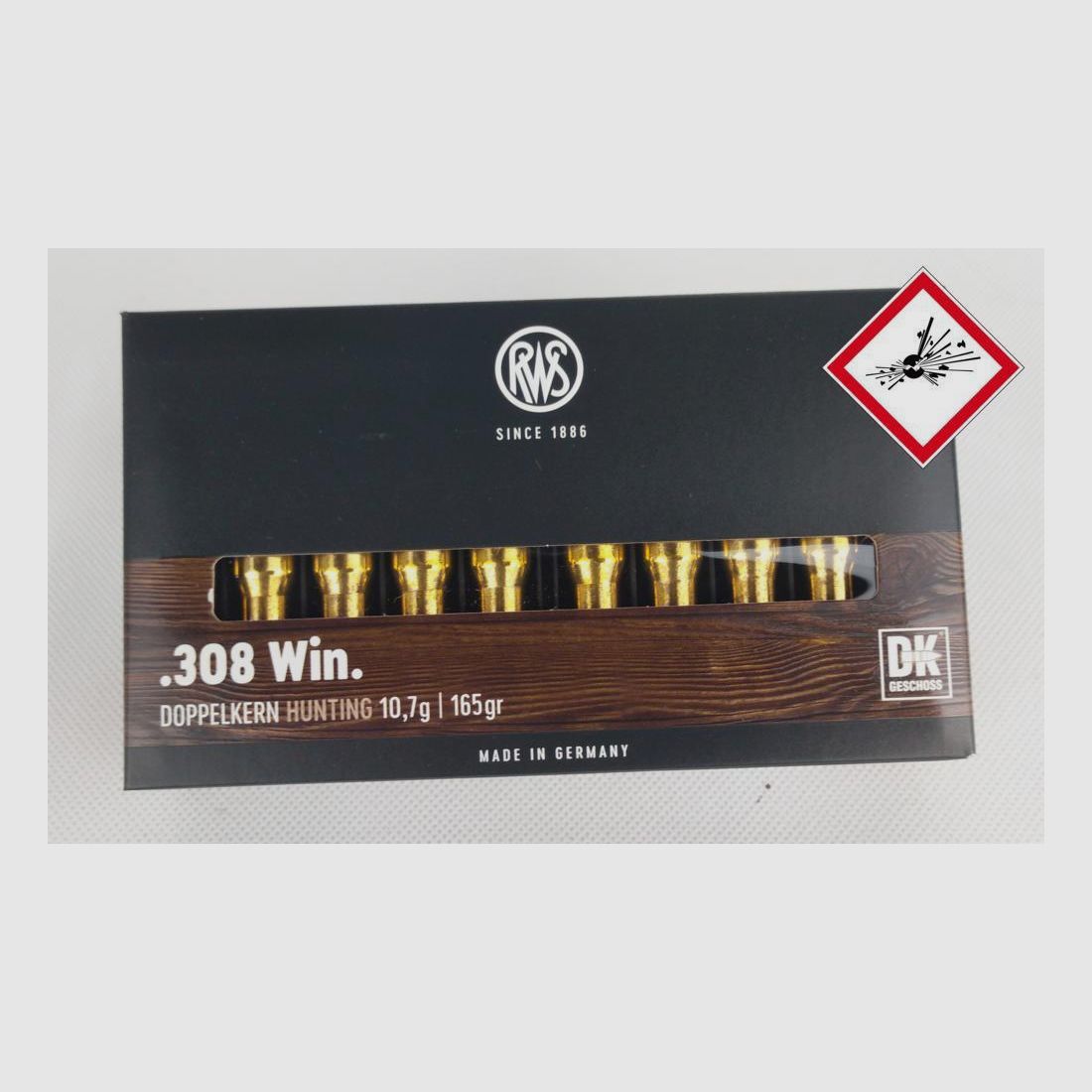 RWS DOPPELKERN Jagdpatrone Kal. .308 Win 165grs