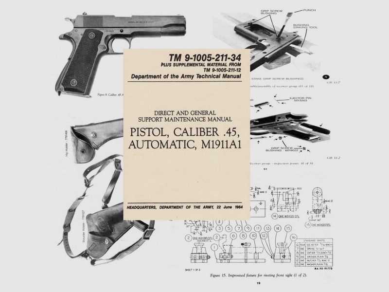Nachdruck Technisches Handbuch Colt 1911A1 Government