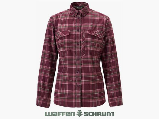 Pinewood Bluse Abisko Hiking Flanell Plum