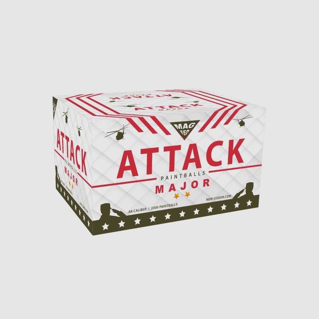 New Legion Attack Major Magfed Paintballs 2000er Karton
