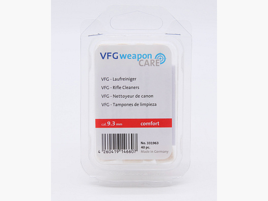 VFG 331963 cal. 9.3 mm barrel cleaner for rifles Comfort 40 pieces