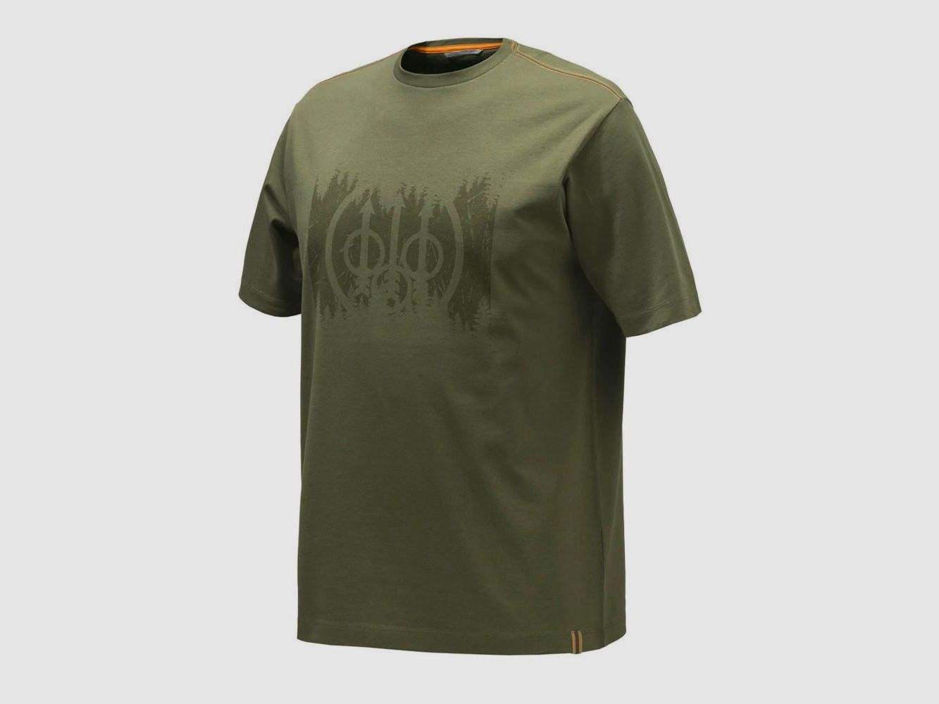 Camiseta Hombre Beretta Trident Verde Oliva Oscuro - Tejido Técnico Transpirable - Comodidad y Durabilidad - Perfecto para la Caza Activa, imagen 1 de 5