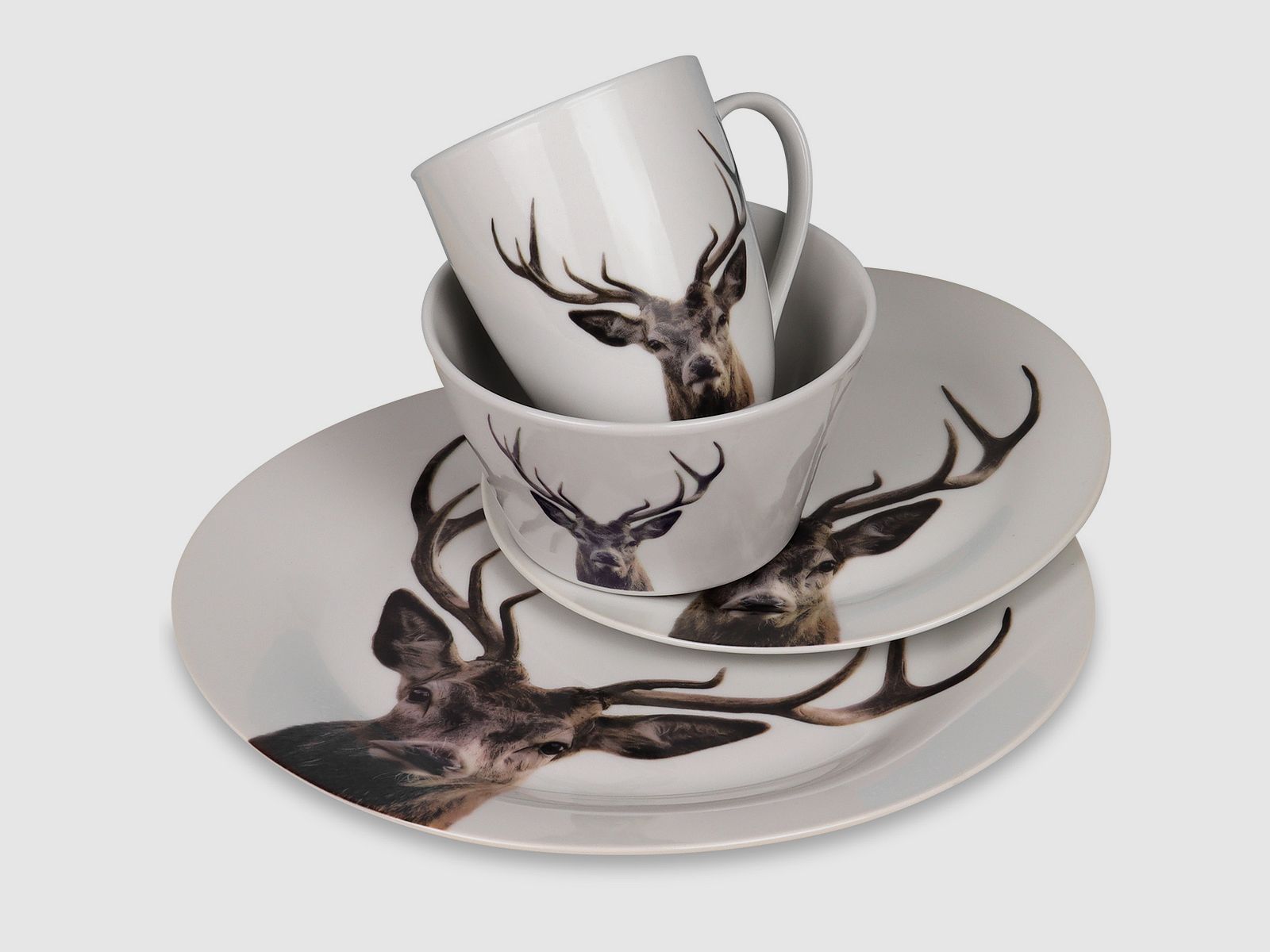 Piatto con cervo Ø19 cm, immagine 3 di 3