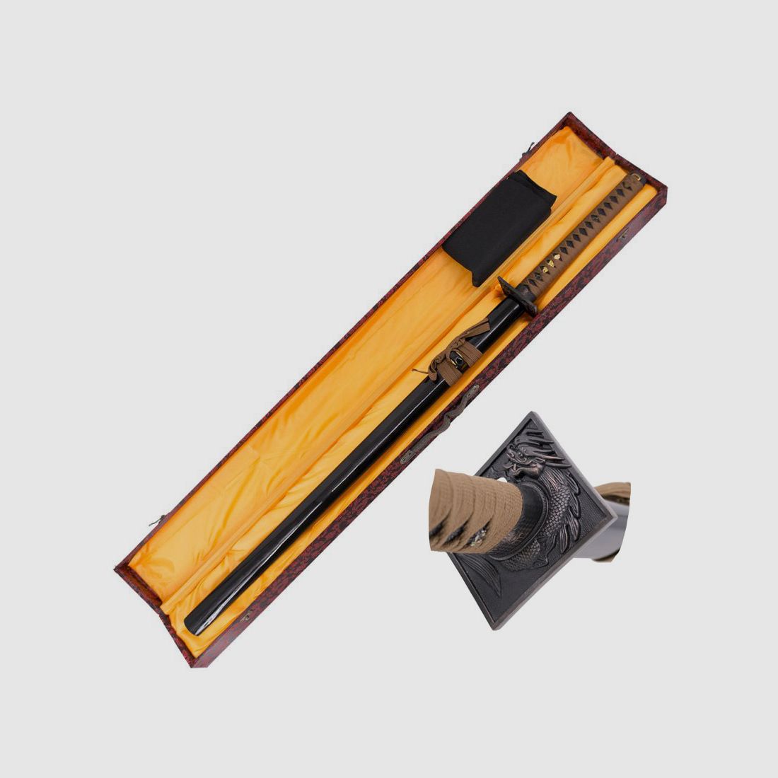 Katana Black w tym drewnianym pudełku