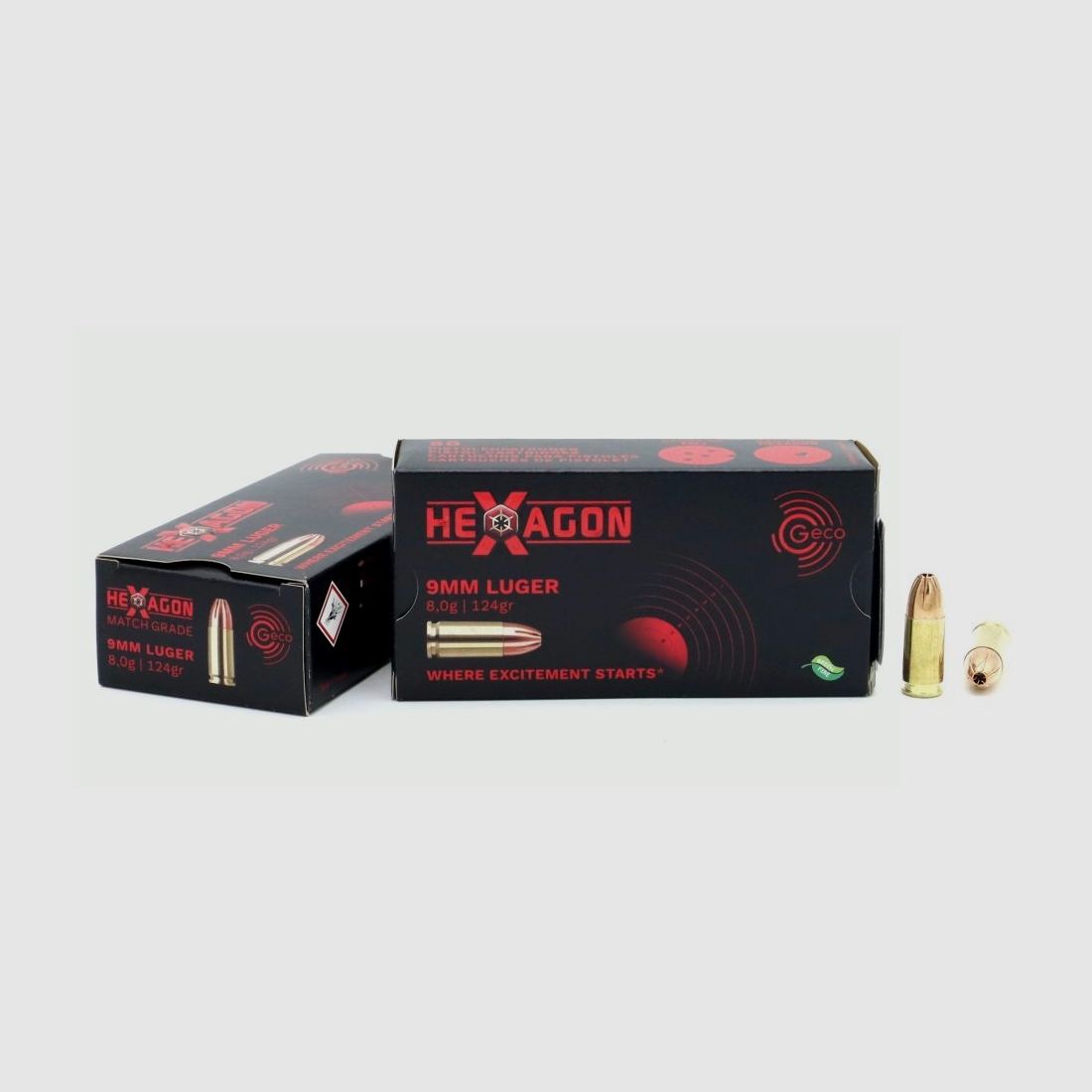 <Vendo 1000 colpi Geco 9mm Hexagon