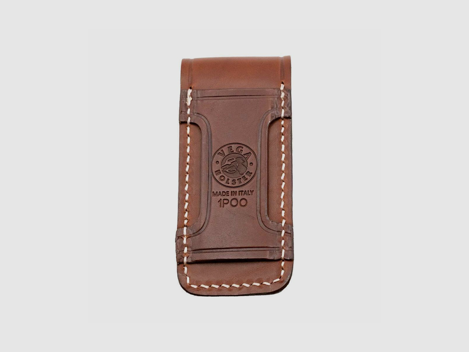 Magazinhalter aus Echleder Einreihig (9mm,10mm Auto,.40 S&W / 45 ACP) Braun