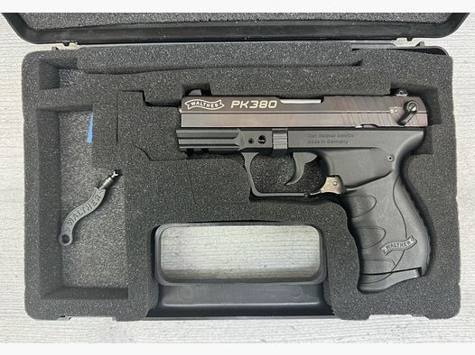 Vorführwaffe Carl WALTHER PK380 Cal. 380 / 9mm Browning in Schwarz