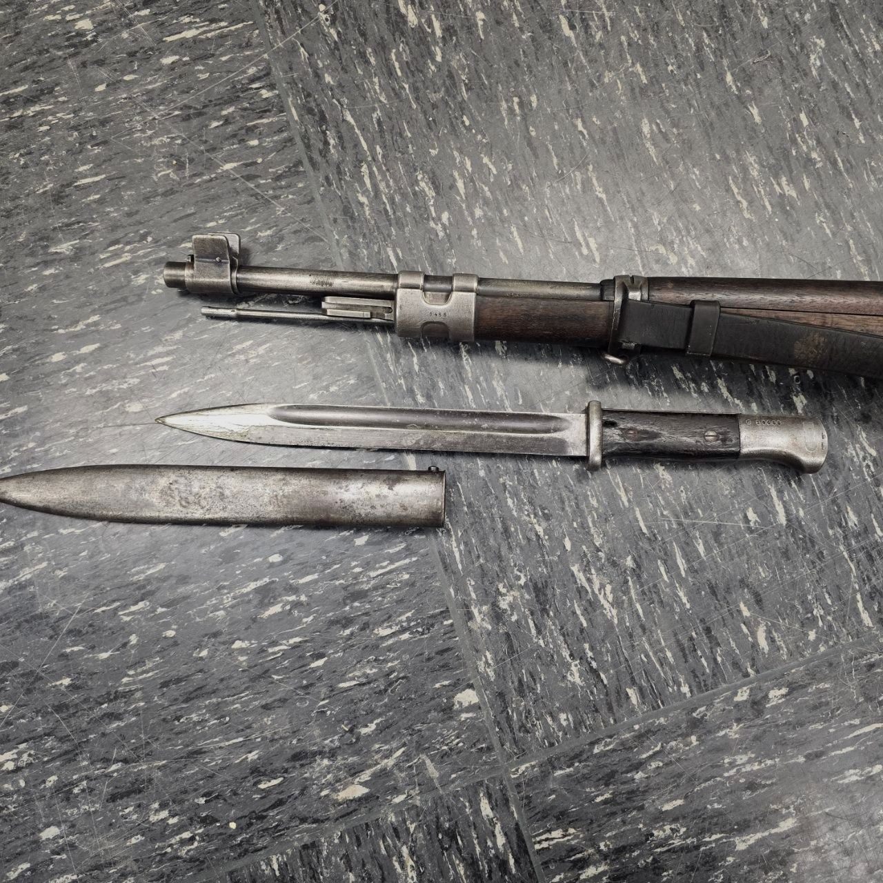 Karabiner 98k – Contrat portugais m/937 (1937) numéro identique avec baïonnette