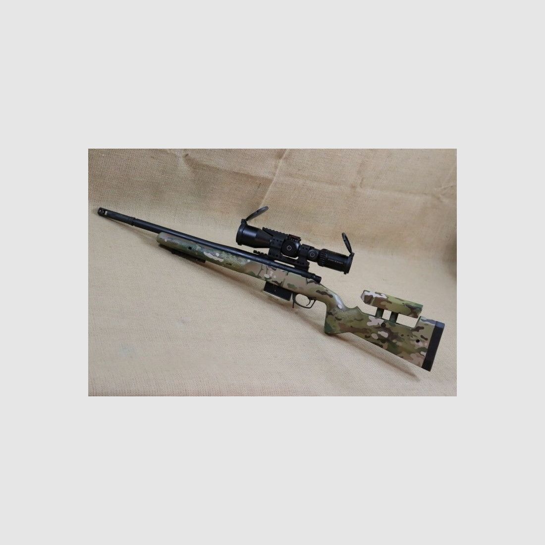 Repetierbüchse, GA Precision Gladius, Mod. MCS T2-A, Kal. .308 Winchester	 Schmit & Bender 5-20 x 50 PM II Ultra Short mit Leuchtabsehen und Spuhr Blockmantage.