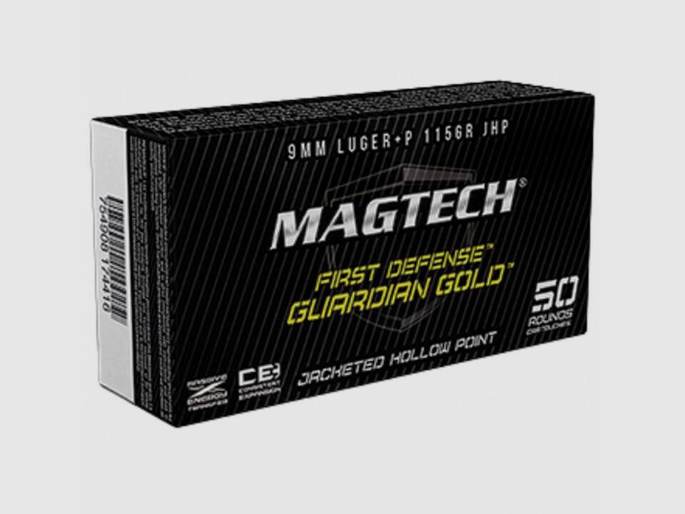 Magtech 9 mm Luger+P Guardian Gold Palla Parziale JHP 7,5g/115 grs.