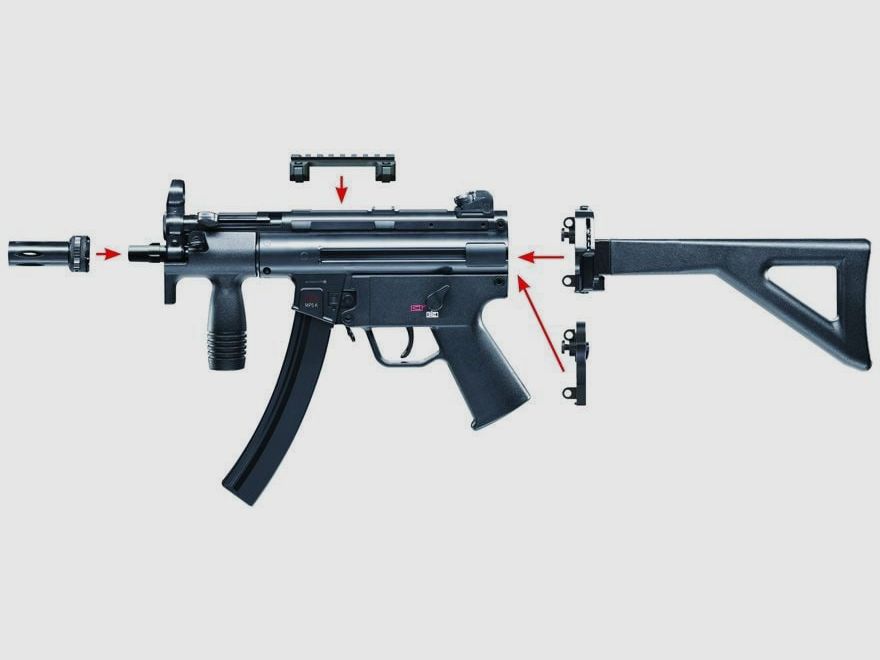CO2 HK MP5 K-PDW Stahlkugel-Maschinenpistole, Bild 2 von 2