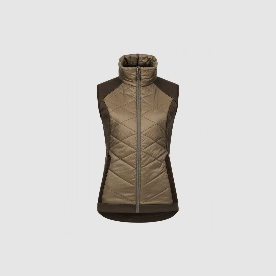 Damen Fleece Weste Braun