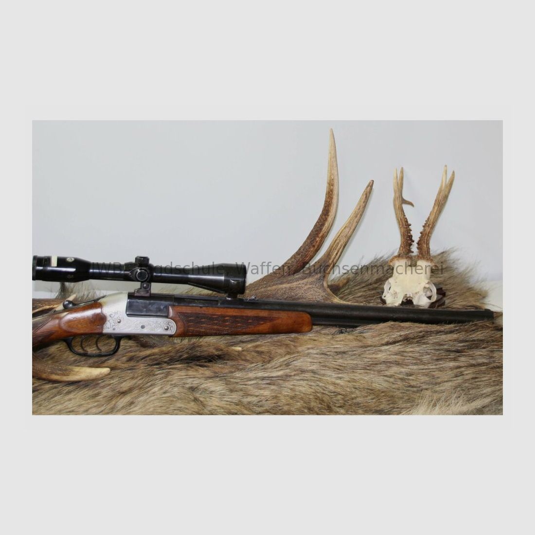 Heym double rifle model 22F 5.6x50R Mag; 16/70