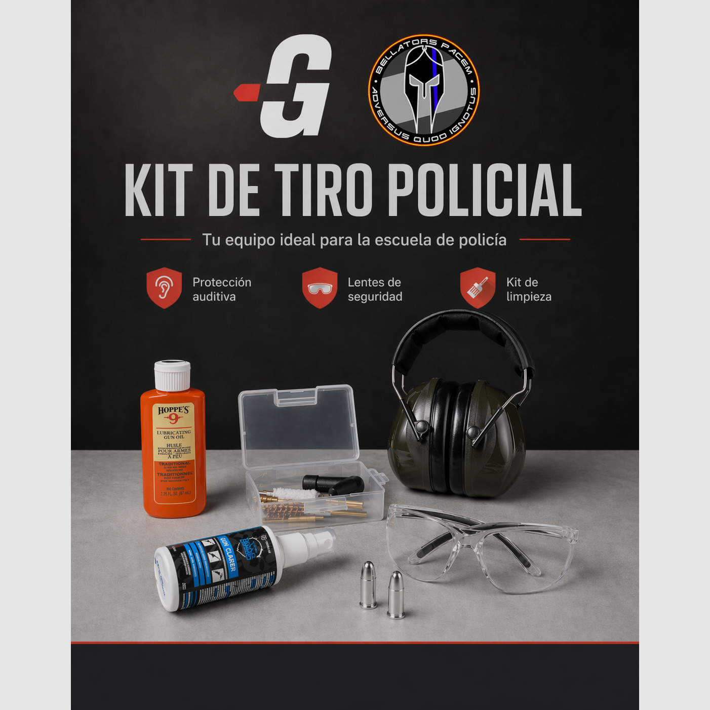 Startset für Polizeischießen BELLATORS PACEM