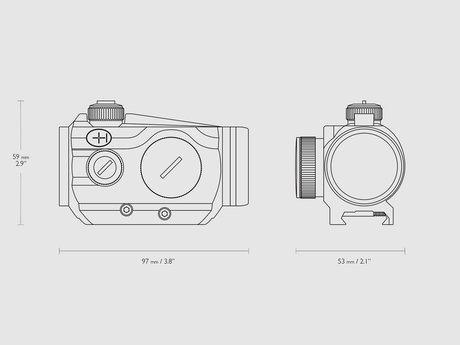 HAWKE Rotpunktvisier 12104 Vantage 1x30 Weaver 3 MOA
