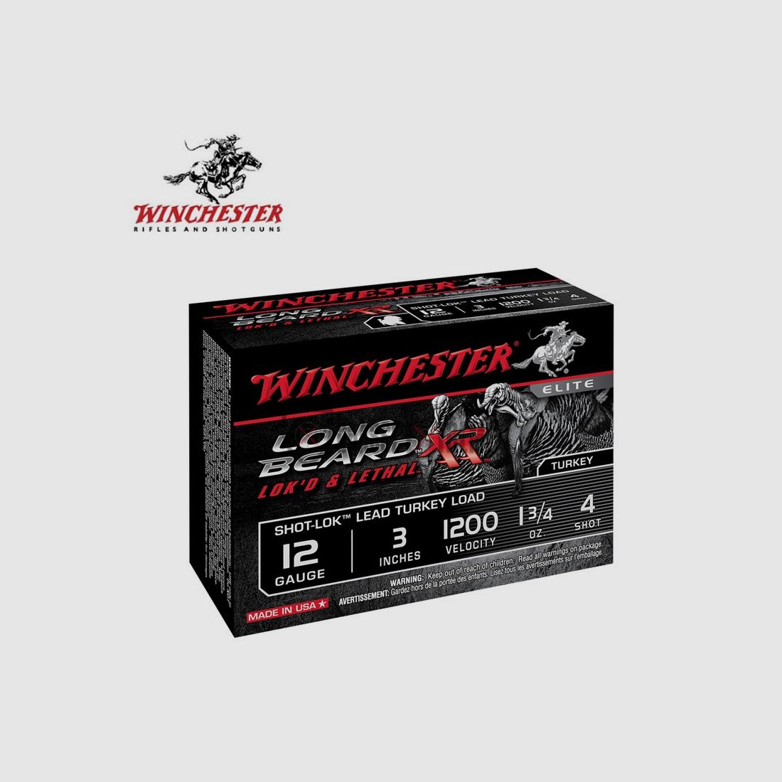 10 Cartridges WINCHESTER Long Beard Xr 56g cal 12/89, image 1 of 3