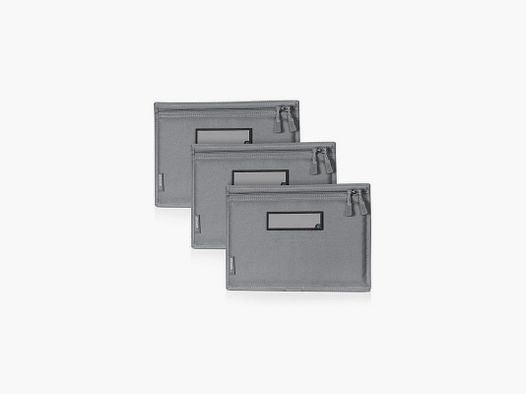 SAVIOR SET DI 3 POCHETTE GRIGIE