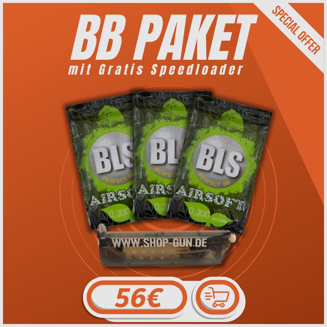 0,30g BLS BIO Sparpakket met Speedloader