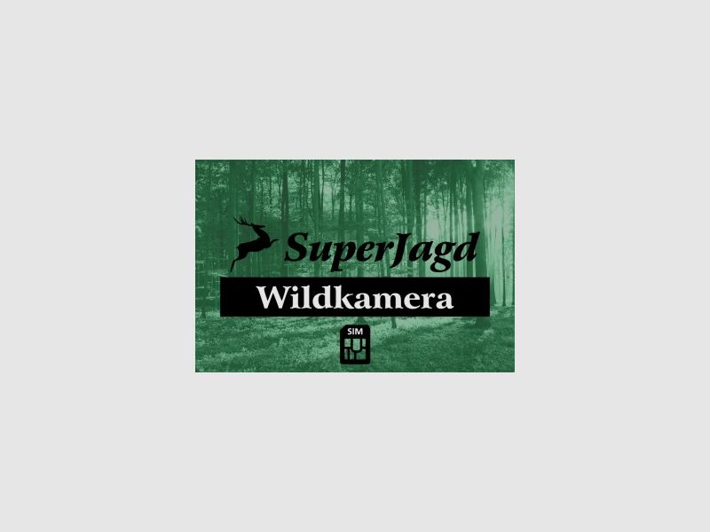 SuperJagd Wildkamera Service inkl. SIM Karte für 1 Jahr
