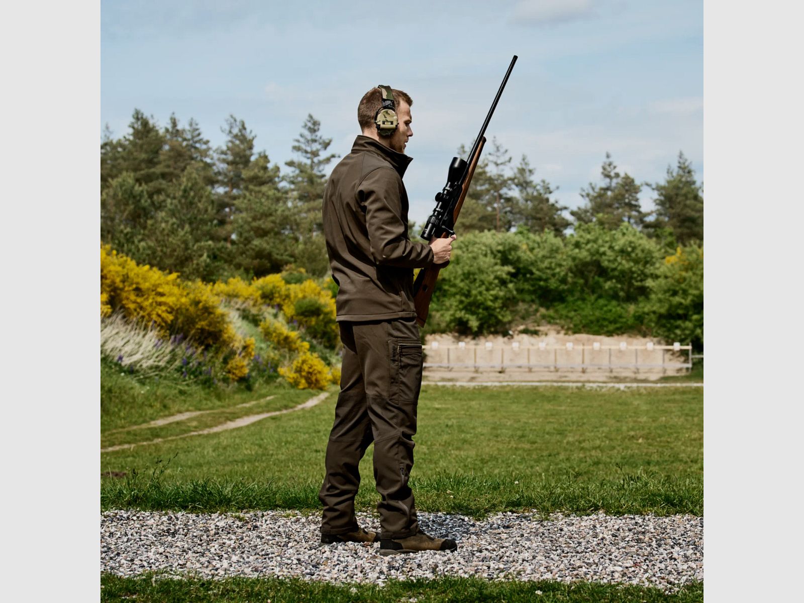 Härkila Softshell Jacket Scandinavian (Willow Green/Shadow Brown)