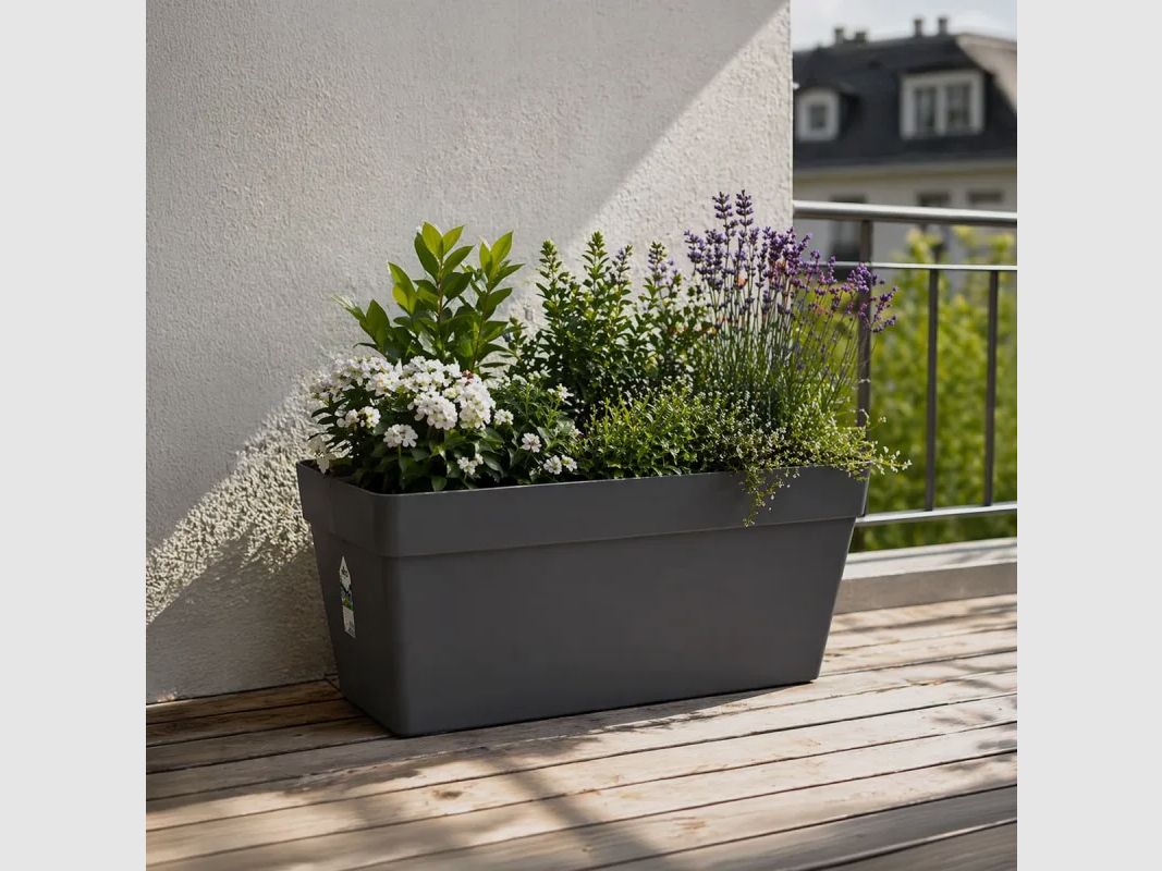 Mobile Pflanzgefäß 70 cm Elho® - Grau - Integrierter Wassertank, Bild 1 von 6
