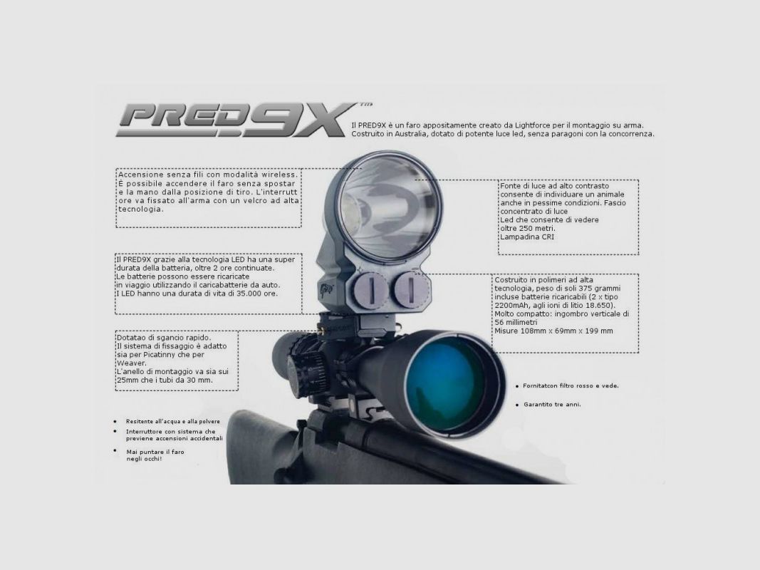 Faro für Büchse Lightforce IDS PRED9X, Bild 6 von 6
