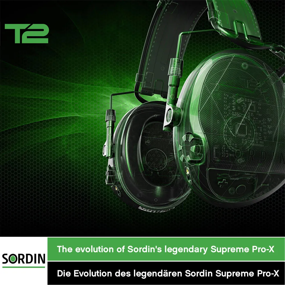 Sordin – Supreme T2 protezione acustica attiva con fascia in tessuto, immagine 5 di 7